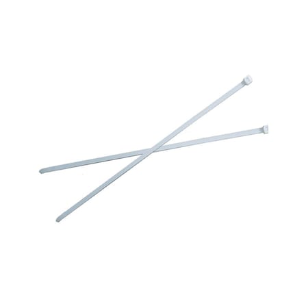 Cable Tie, 8-1/2 in L, 2.10 in Max Bundle Dia., Blue, Nylon 6/6, 18 lb Strength MPN:CT18200C6