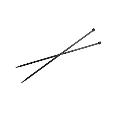 Cable Tie, 9 in L, 2 in Max Bundle Dia., Black, Nylon 6/6, 40 lb Strength MPN:CT40200C00