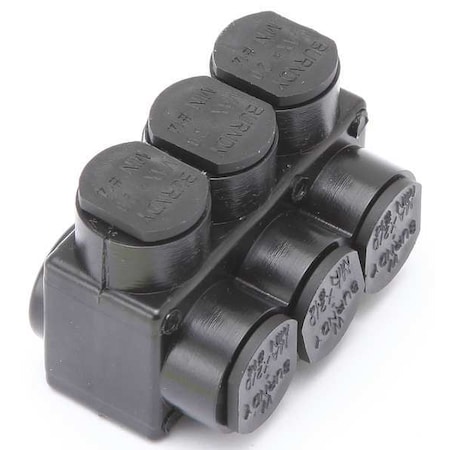 MultitapConnector, Alum, Blk, Hex, 3Port MPN:1PL2/03