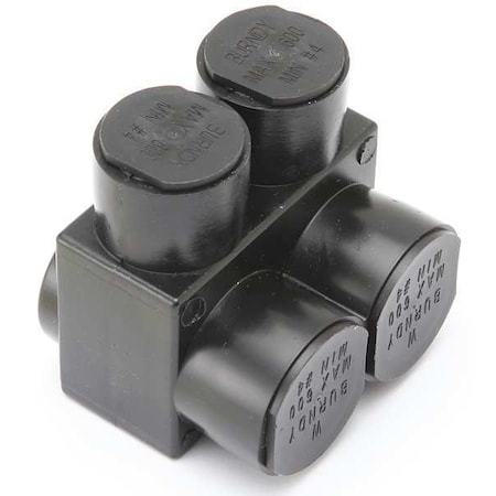 MultitapConnector, Alum, Blk, Hex, 2Port MPN:1PL6002