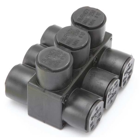 MultitapConnector, Alum, Blk, Hex, 3Port MPN:1PLD2503