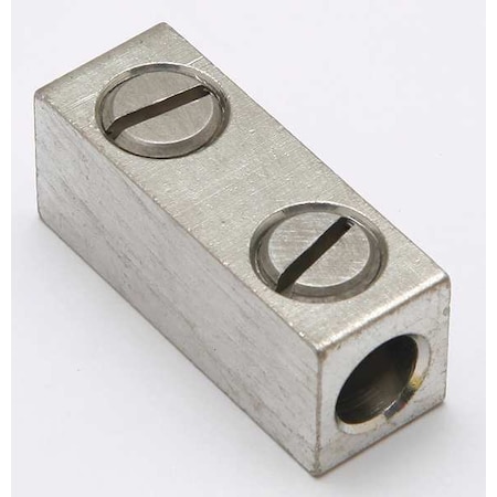 Mechanical Lug, 2 AWG Max, 2 Conductor, 3/8 in Stud, Aluminum MPN:AMS2