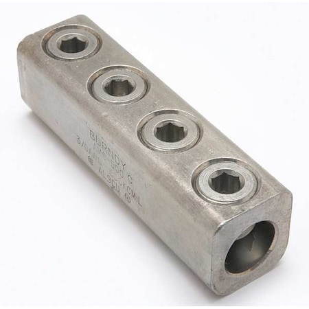 Mechanical Lug, 500 kcmil Max, 2 Conductor, 13/16 in Stud, Aluminum MPN:AMS500