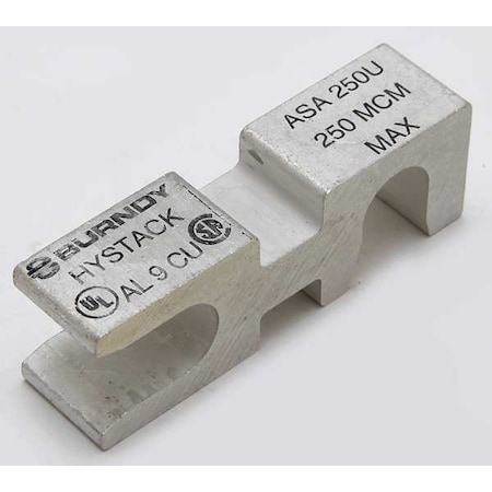 Mechanical Lug, 250 kcmil Max, 2 Hole, Not Applicable Stud, Aluminum, Copper MPN:ASA250U