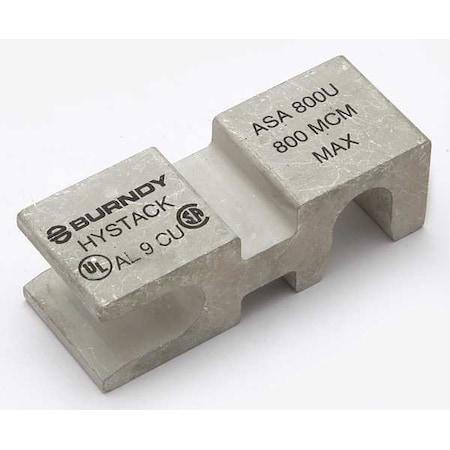 Mechanical Lug, 800 kcmil Max, 2 Hole, Not Applicable Stud, Aluminum, Copper MPN:ASA800U