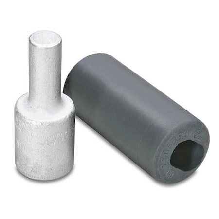 Compression Adapter, 1/0 AWG Max, Standard Barrel, Aluminum, Tan MPN:AYP1/0