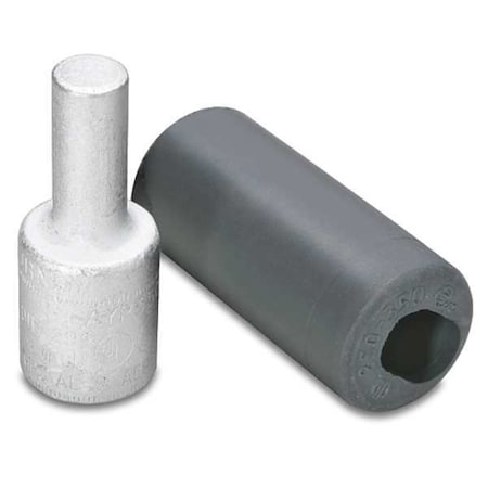 Compression Adapter, 4 AWG Max, Standard Barrel, Aluminum, Tan MPN:AYP4