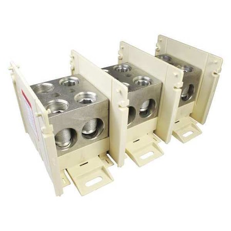Power Distribution Block, Open, 3 Pole, 760 A Copper, 600 V AC/DC MPN:BDBLCS6V3