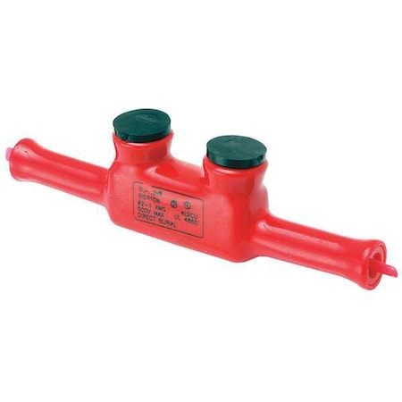 MultitapConnector, Aluminum, Red, Hex, 2Port MPN:BISR1DB