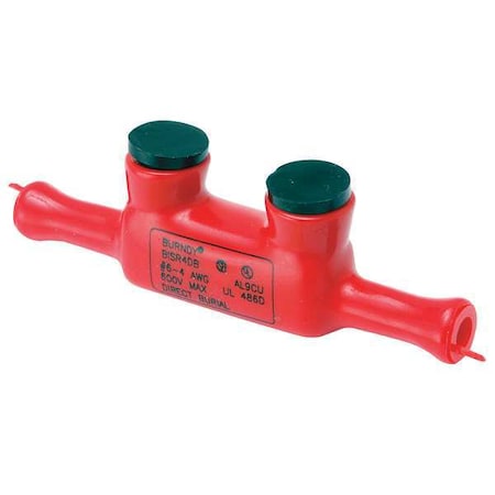 MultitapConnector, Aluminum, Red, Hex, 2Port MPN:BISR4DB
