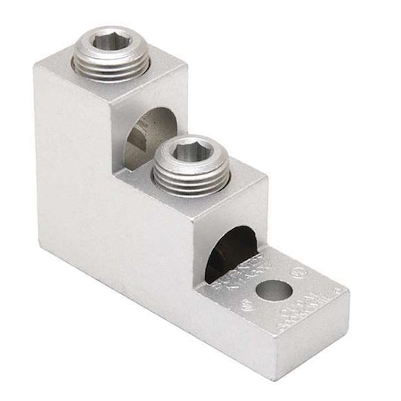 Mechanical Lug, 300 kcmil Max, 2 Conductor, 2 Hole, 5/16 in Stud, Aluminum MPN:K11A30U