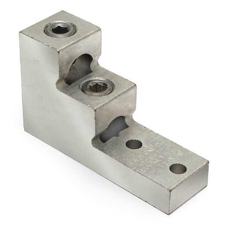 Mechanical Lug, 600 kcmil Max, 2 Conductor, 2 Hole, 3/8 in Stud, Aluminum MPN:K11A36U2