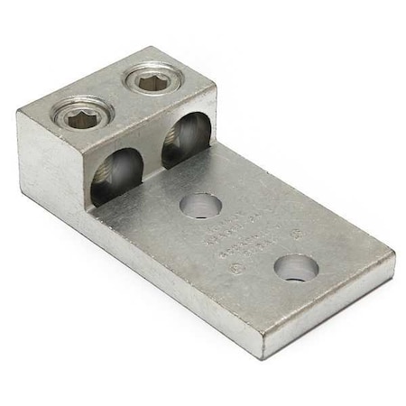 Mechanical Lug, 350 kcmil Max, 2 Conductor, 2 Hole, 1/2 in Stud, Aluminum MPN:K2A31U2N