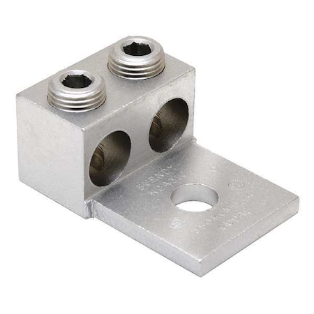 Mechanical Lug, 600 kcmil Max, 2 Conductor, 1 Hole, 1/2 in Stud, Aluminum MPN:K2A36U