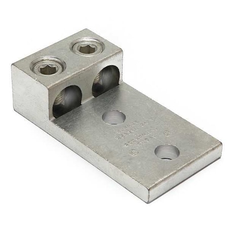 Mechanical Lug, 600 kcmil Max, 2 Conductor, 2 Hole, 1/2 in Stud, Aluminum MPN:K2A36U2N