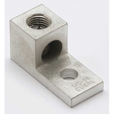 Mechanical Lug, 1 Conductor, 1 Hole, 1/4 in Stud, Aluminum MPN:KA25U