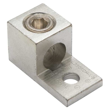Mechanical Lug, 350 kcmil Max, 1 Conductor, 1 Hole, 3/8 in Stud, Aluminum MPN:KA31U