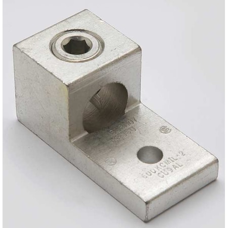 Mechanical Lug, 600 kcmil Max, 1 Conductor, 1 Hole, 3/8 in Stud, Aluminum MPN:KA36U