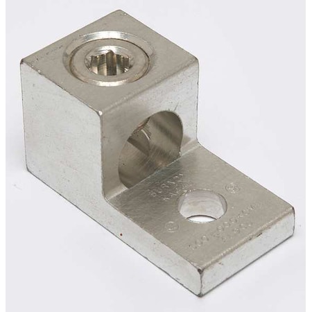 Mechanical Lug, 1000 kcmil Max, 1 Conductor, 1 Hole, 1/2 in Stud, Aluminum MPN:KA44U