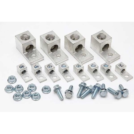 Mechanical Lug, 250 kcmil Max, 1 Conductor, 1/4 in Stud, Aluminum MPN:KAUKIT1