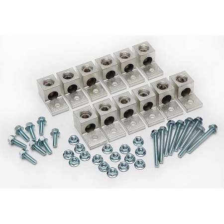 Mechanical Lug, 250 kcmil Max, 1 Conductor, 5/16 in Stud, Aluminum MPN:KAUKIT2