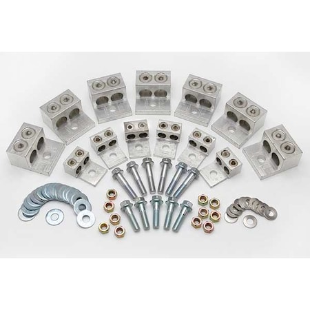 Mechanical Lug, 800 kcmil Max, 1 Conductor, 1/2 in Stud, Aluminum MPN:KAUKIT3