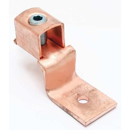 Mechanical Lug, 4/0 AWG Max, 1 Conductor, 1 Hole, 5/16 in Stud, Copper MPN:KLU225