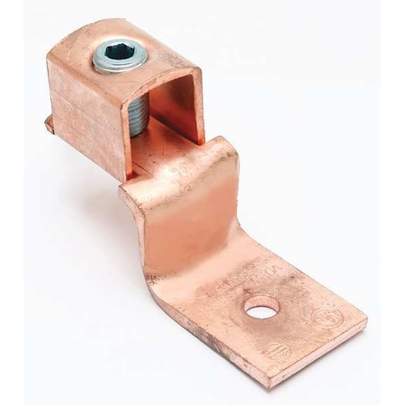 Mechanical Lug, 350 kcmil Max, 1 Conductor, 1 Hole, 3/8 in Stud, Copper MPN:KLU300