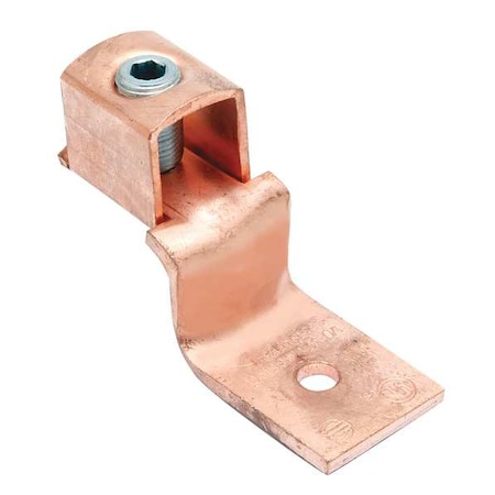 Mechanical Lug, 6 AWG Max, 1 Conductor, 1 Hole, #10 Stud, Copper MPN:KLU35TP