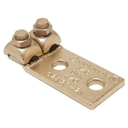 Mechanical Lug, 350 kcmil Max, 2 Conductor, 2 Hole, 1/2 in Stud, Copper MPN:Q2A312N