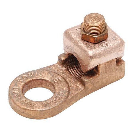 Mechanical Lug, 350 kcmil Max, 1 Conductor, 1 Hole, 5/8 in Stud, Copper MPN:QDA31
