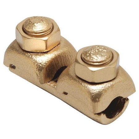 Mechanical Lug, 1 AWG Max, 2 Conductor, Not Applicable Stud, Copper MPN:QR1C