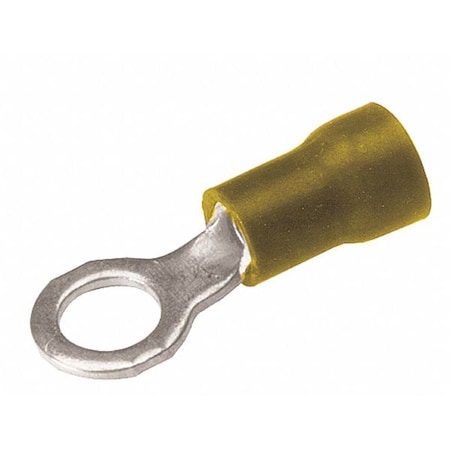 Fork Terminal, #4 to #6 Stud Size, 10 AWG, 600 V, Vinyl Insulated, Yellow MPN:TP106
