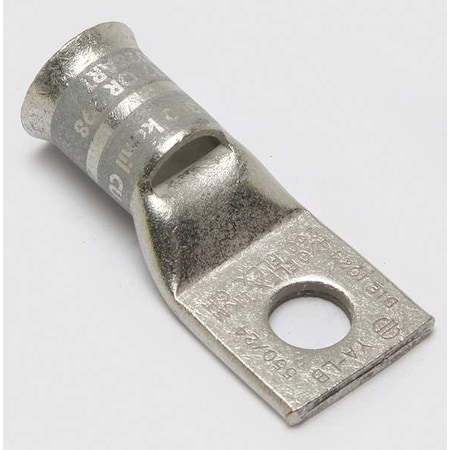 One-Hole Compression Lug, 250 kcmil, 300 kcmil, 4/0 AWG Max, 1/2 in Stud, Short Barrel, Copper MPN:YA30LB