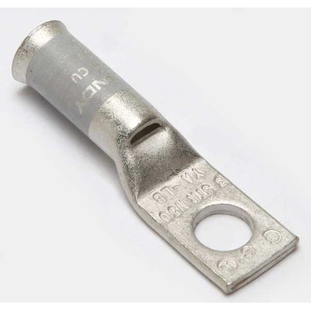 One-Hole Compression Lug, 3 AWG Max, 5/16 in Stud, Standard Barrel, Copper, White MPN:YA3CLB
