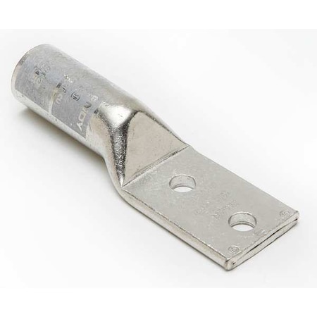 Two-Hole Compression Lug, 1000 kcmil Max, 1/2 in Stud, Long Barrel, Copper, White MPN:YA442N