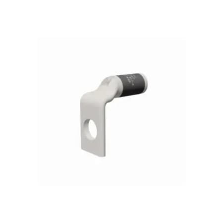One-Hole Compression Lug, 4 AWG Max, Standard Barrel, Copper, Gray MPN:YA4CL90
