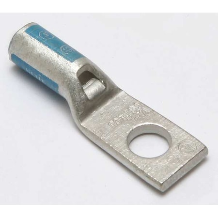 One-Hole Compression Lug, 6 AWG Max, #8, #10 Stud, Standard Barrel, Copper, Blue MPN:YA6CL1BOX