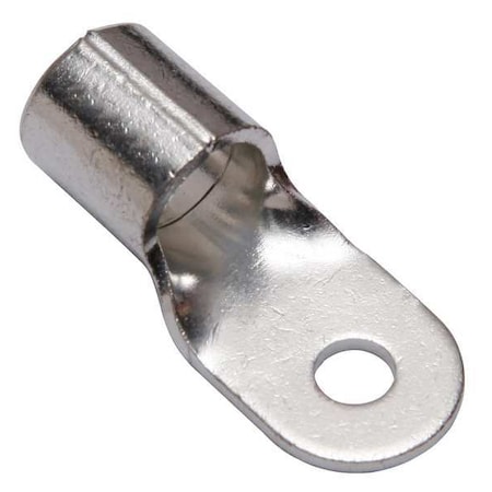 One-Hole Compression Lug, 1 AWG Max, 1/4 in Stud, Long Barrel, Copper, None MPN:YAD1CM6E14