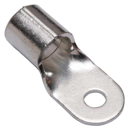 One-Hole Compression Lug, 1/0 AWG Max, 3/8 in Stud, Long Barrel, Copper, None MPN:YAD25M10E38