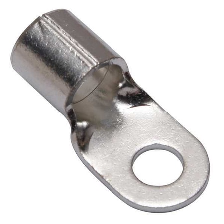 One-Hole Compression Lug, 2/0 AWG Max, 3/8 in Stud, Long Barrel, Copper, None MPN:YAD26M10E38