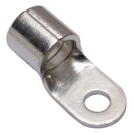 One-Hole Compression Lug, 4/0 AWG Max, 3/8 in Stud, Long Barrel, Copper, None MPN:YAD28M10E38