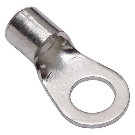 One-Hole Compression Lug, 4 AWG Max, 3/8 in Stud, Long Barrel, Copper, None, 5 PK MPN:YAD4CM10E38