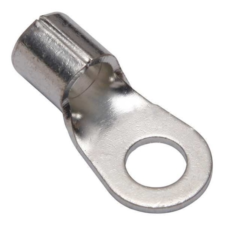 One-Hole Compression Lug, 4 AWG Max, 5/16 in Stud, Long Barrel, Copper, None, 5 PK MPN:YAD4CM8E516