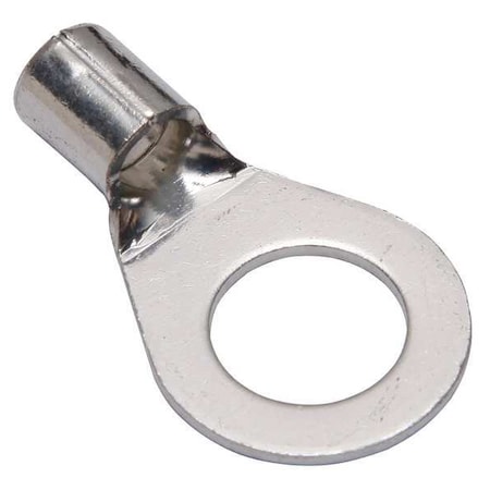 One-Hole Compression Lug, 6 AWG Max, 1/2 in Stud, Long Barrel, Copper, None, 10 PK MPN:YAD6CM12E12