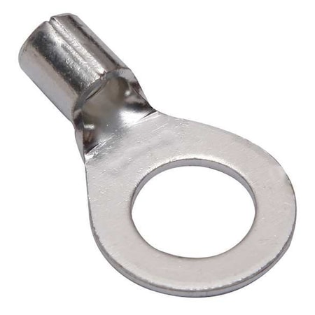One-Hole Compression Lug, 8 AWG Max, 3/8 in Stud, Long Barrel, Copper, None, 10 PK MPN:YAD8CM10E38