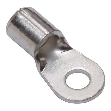 One-Hole Compression Lug, 8 AWG Max, #8 Stud, Long Barrel, Copper, None, 10 PK MPN:YAD8CM4E8