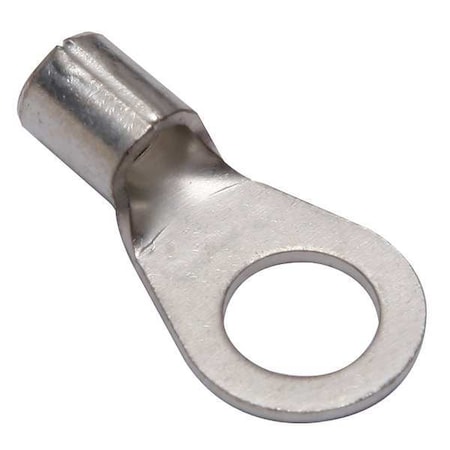 One-Hole Compression Lug, 8 AWG Max, 5/16 in Stud, Long Barrel, Copper, None, 10 PK MPN:YAD8CM8E516