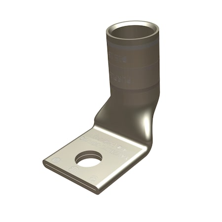 One-Hole Compression Lug, 2 AWG Max, 1/4 in Stud, Standard Barrel, Copper, Brown MPN:YAV2CLTC14FX90