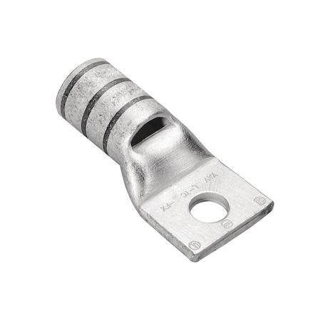 One-Hole Compression Lug, 6 AWG Max, #10 Stud, Standard Barrel, Copper, None MPN:YAV6CL1